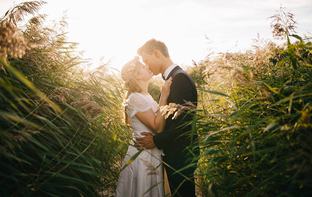 Hochzeit und Glück